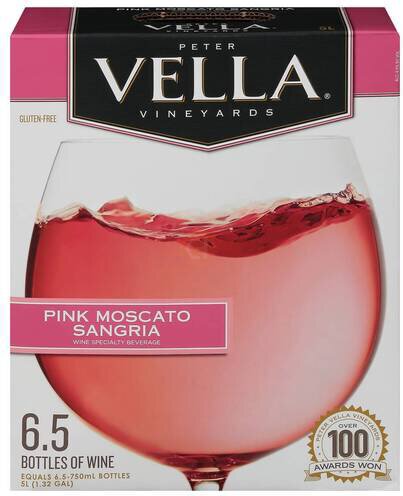 Peter Vella Pink Moscato Sangria (5 L)