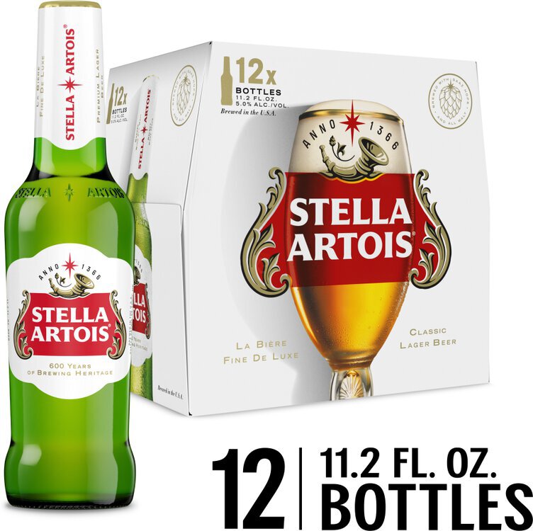 Stella Artois Premium Lager Beer 11OZ - Top Ten Liquors