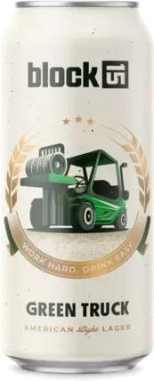 Block 15 Green Truck Lager 16oz Cans
