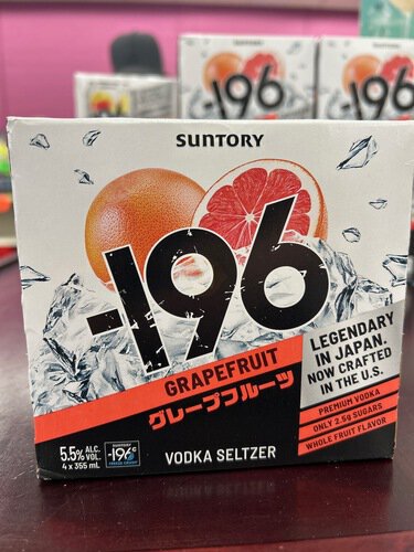 -196 Grapefruit Vodka Seltzer 4 Pack