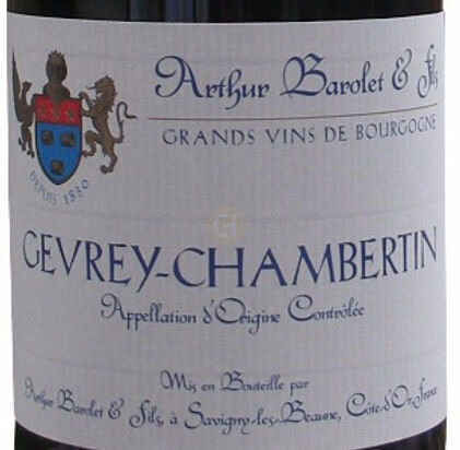 Arthur Barolet Gevrey Chambertin Red Burgundy 2020