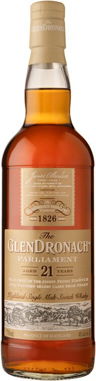 The Glendronach Single Malt Scotch Whisky Parliament Aged 21