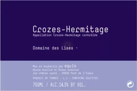 Equis Maxime Graillot Domaine Des Lises Crozes Hermitage 2021
