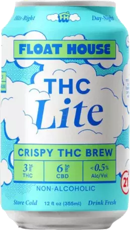 Float House Lite Lager THC Non-Alc 3MG THc Beer