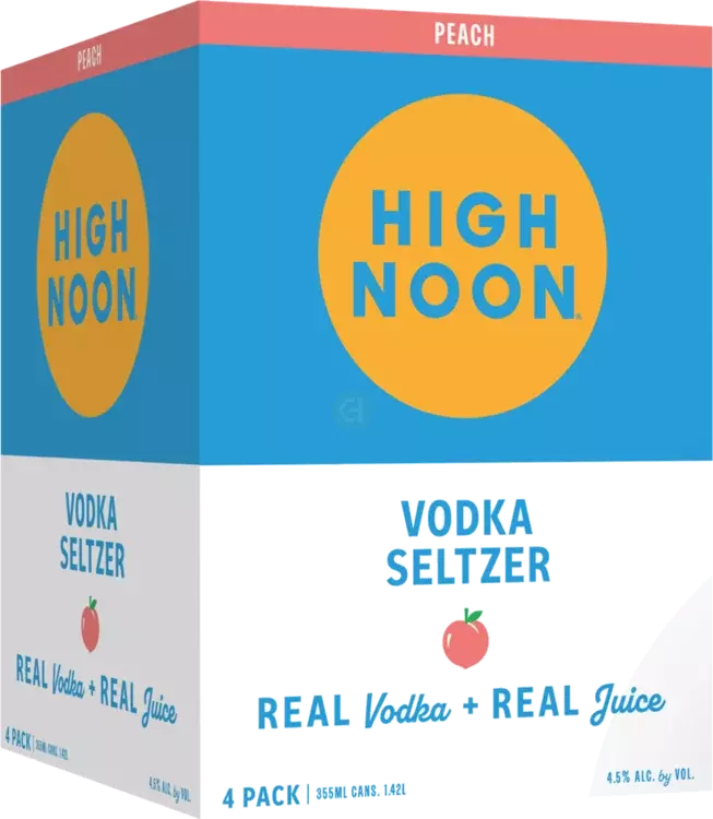 High Noon Peach Vodka Hard Seltzer 355ML - Neighbors Bev, Wantagh, NY