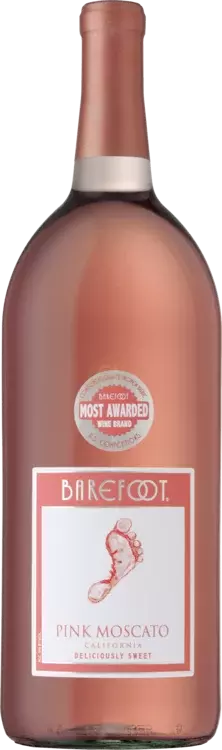Barefoot Cellars Pink Moscato Wine FOUR SEASONS WINE AND