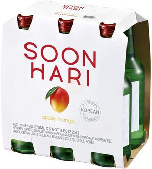 Soonhari Korean Soju Apple Mango of single serve