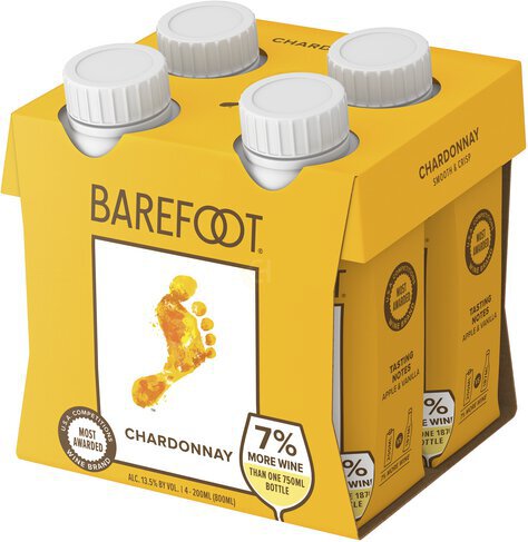Barefoot Cellars Chardonnay White Wine Tetra