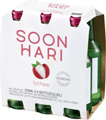 Soonhari Korean Soju Lychee Non-appellated of single serve
