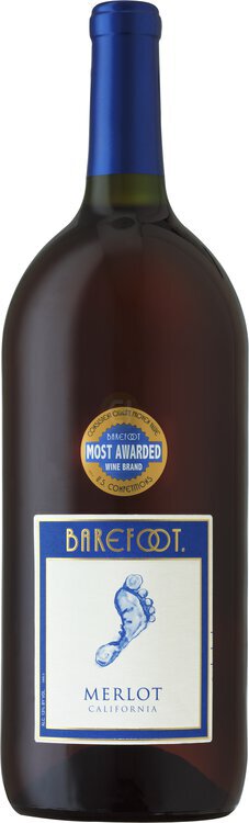Barefoot Cellars Merlot Red Wine Hudson Wine Secaucus