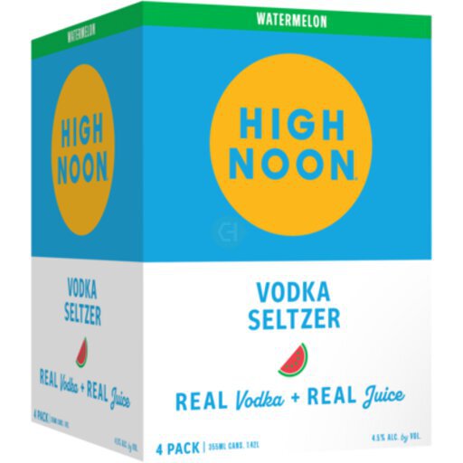 High Noon Watermelon Vodka Hard Seltzer - Cheers Wine and Spirits
