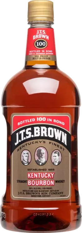 J.T.S. Brown Bourbon 1.75L - Oak Liquor Cabinet , Austin, TX