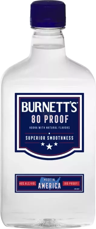 tobacco vodka Burnett's Vodka 80 proof 375ML