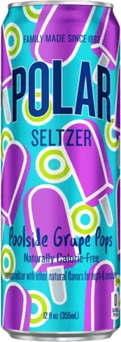Polar Seltzer Poolside Grape Pops