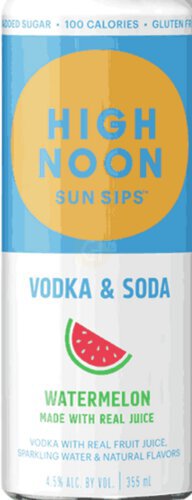 High Noon Watermelon Vodka & Soda