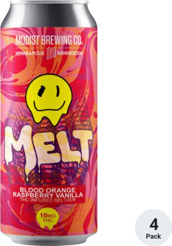Modist Melt Blood Orange Raspberry Vanilla Thc Seltzer 10mg