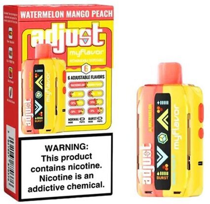 Adjust Myflavor Watermelon Mango Peach 40k