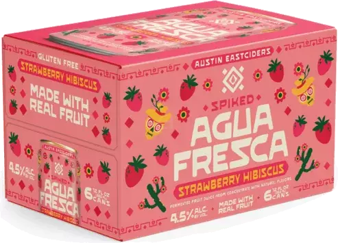 Austin East Cider Agua Fresca Strawberry