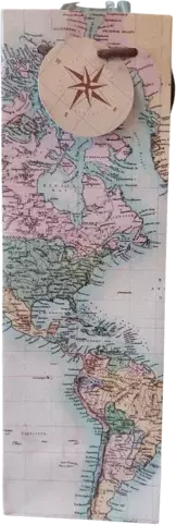 Gift Bag Vintage World Map