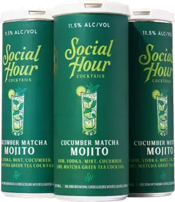 Social Hour Cocktails Cucumber Matcha Mojito