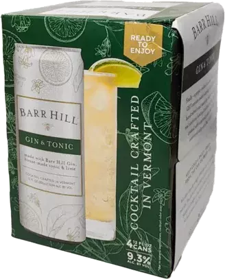Barr Hill Gin & Tonic Premade Cocktail