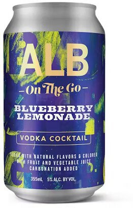 Albany Distilling Co Alb On The Go Blueberry Lemonade Vodka Cocktail