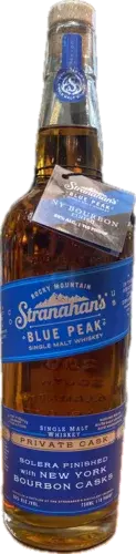 Stranahans Blue Peak Whiskey Bevys Private Cask New York Bourbon Finish