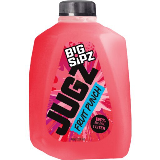 Big Sipz Jugz Fruit Punch 1L - Green's Beverages Warehouse