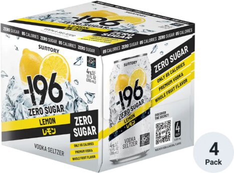 196 Vodka Seltzer Lemon Zero Sugar