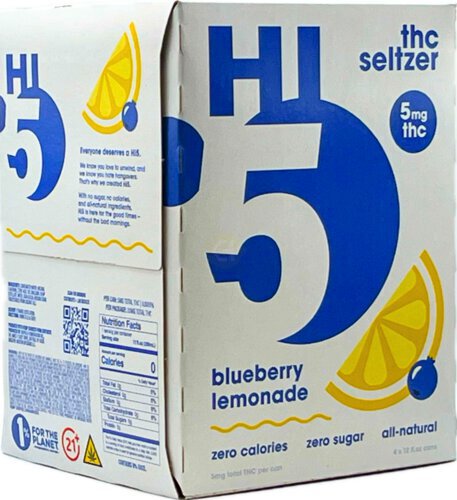 Hi5 Blueberry Lemonade 5mg Thc Seltzer