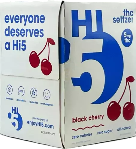 Hi5 Black Cherry 5mg Thc Seltzer