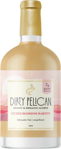 Dirty Pelican Organic Cocktail Mixers Lychee Martini