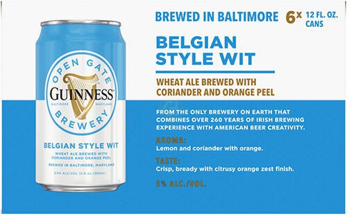 Guinness Belgian Style Wit Wheat Ale