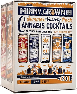 Minny Grown Summer Variety 10mg Thc Cocktails Non Alcoholic