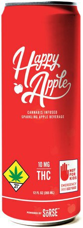 Happy Apple Sparkling Apple Bev 5mg Thc