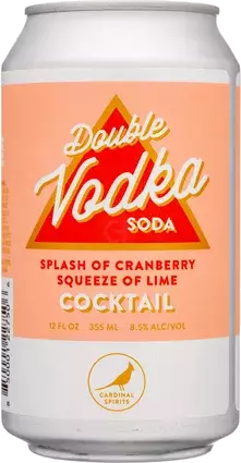 Cardinal Spirits Double Vodka Soda Rtd Cocktail W Cranberry And Lime Bloomington Indiana