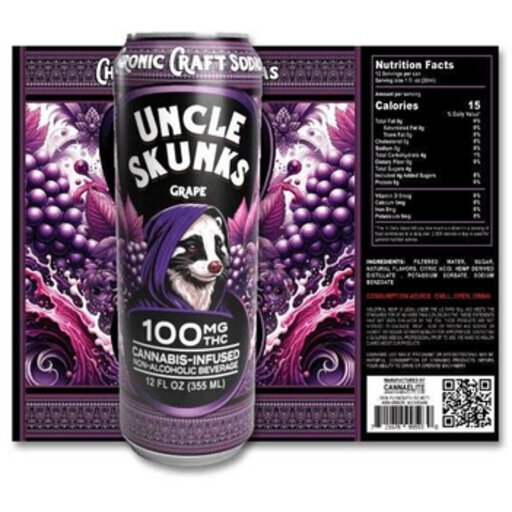skunk flavored vape juice Uncle Skunks Grape 100mg Thc Cn 12OZ