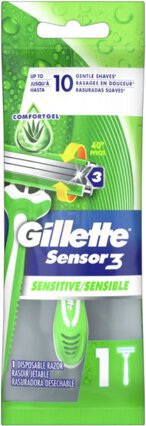 Gillette Sensor3 Sensitive Men's Disposable Razor Razor