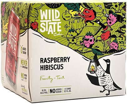 Wild State Cider Raspberry Hibiscus Cans