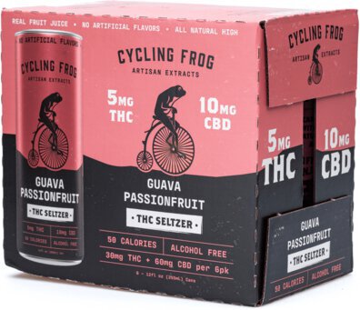 Cycling Frog Guava Passionfruit Thc Seltzer Non Alcoholic