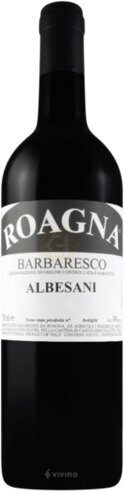 ROAGNA BARBARESCO ALBESANI 2018 12-PK 750ML