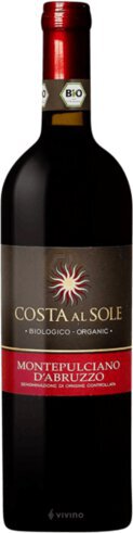 Costa Al Sole Montepulciano Abruzzo DOC Organic