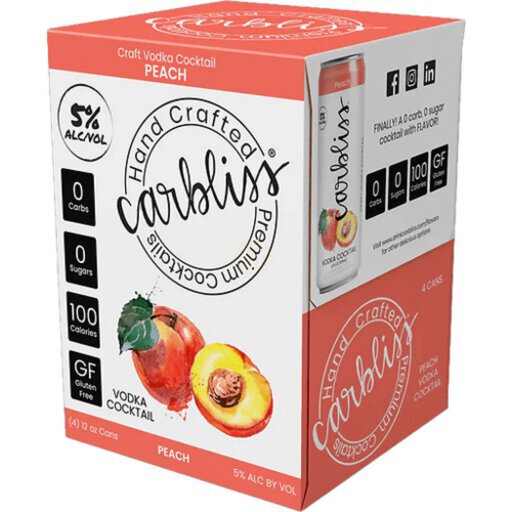 Carbliss Peach Cocktail 12OZ - Zipps Liquor