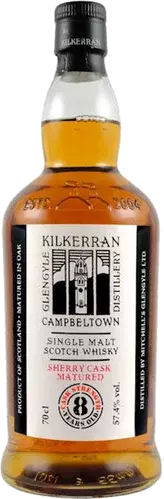 Kilkerran Cask Strength Sherry Matured Year Old Single Malt Scotch Whisky