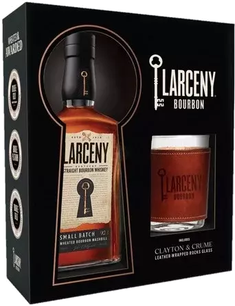 Larceny Straight Bourbon Whiskey Rock Glass Gift Pack