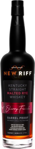 New Riff Year Barrel Proof Sherry Cask Finish Kentucky Straight Malted Rye Limit 1 Per Customer