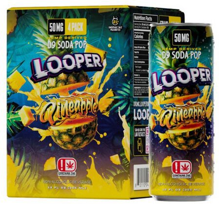 Looper D9 Soda Pop 50mg 120z Pineapple