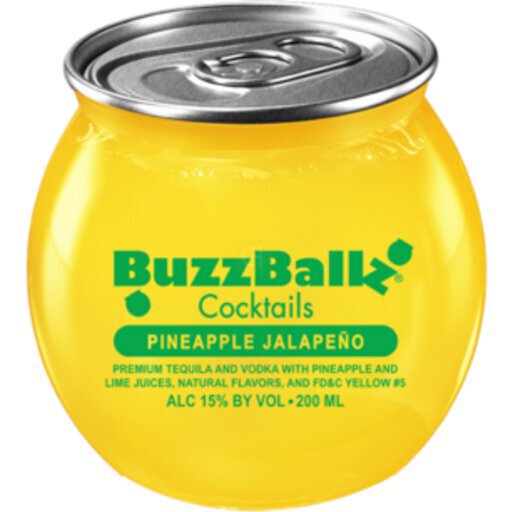 Buzzballz Pineapple Jalapeno 200ML - Jacob Liquor Exchange Wichita