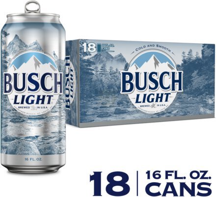 Busch Light 16oz Can 18pk