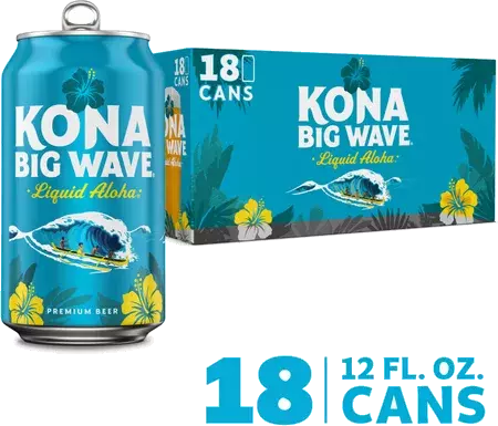 Kona Big Wave Liquid Aloha Premium Beer 